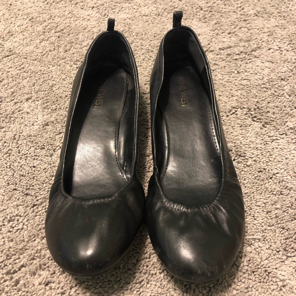 Nine West black ballet flats size 6.5